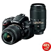 Nikon �f�W�^����჌�t�J���� D5100 �_�u���Y�[���L�b�g D5100WZ