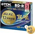TDK 録画用ブルーレイディスク 超硬シリーズ BD-R XL 長時間録画 3層ディスク 100GB 2-4倍速 3枚パック BRV100HCPWB3A