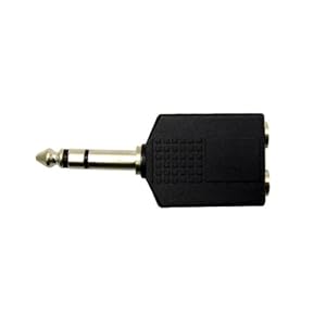 ステレオ標準分配プラグ　2分配　φ6.3mm⇒φ6.3mm×2