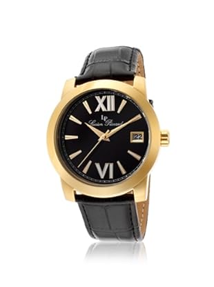 Lucien Piccard Women's 10026-YG-01-BK Bordeaux Black Leather Watch