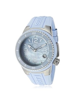 Swiss Legend Women's 11840P-012 Neptune Baby Blue MOP Silicone Watch