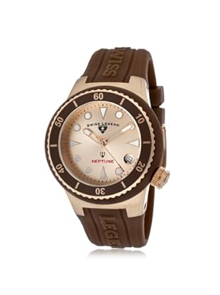 Swiss Legend Women's 11840D-RG-09 Neptune Brown/Rose Gold Silicone Watch