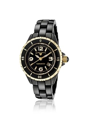 Swiss Legend Women's SL-10049-BKBGA Karamica Black Goldtone Ceramic Watch