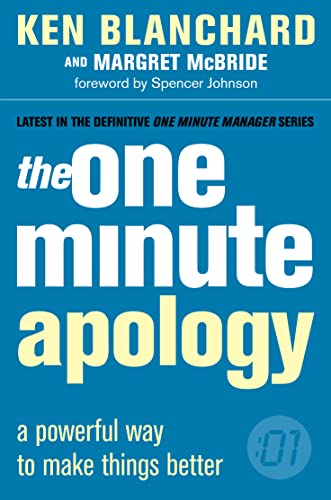 The One Minute Apology (One Minute Manager) Cover