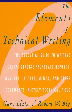 The Elements of Technical Writing (Elements of Series) Cover