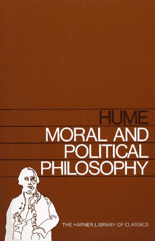 MORAL AND POLITICAL PHILOSOPHY (Hafner Library of Classics) Cover