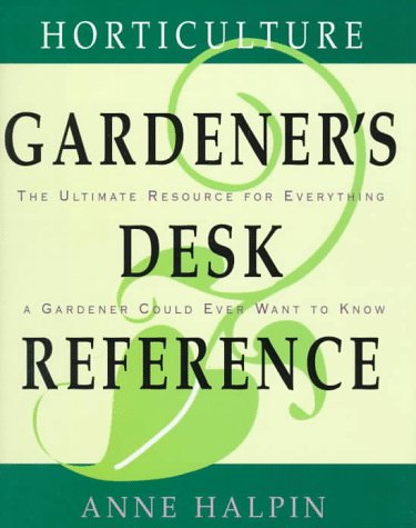 Horticulture gardener's desk reference Cover