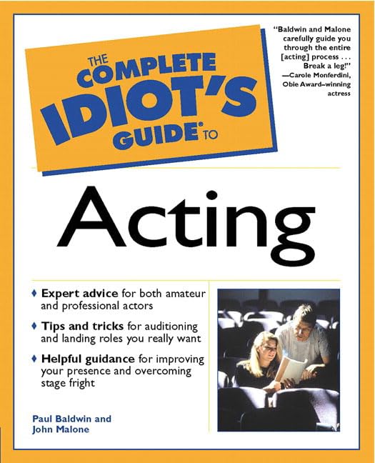 The Complete Idiot's Guide to Acting Cover