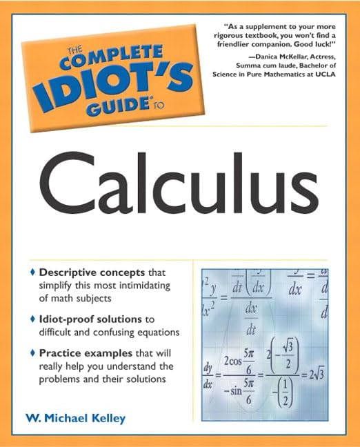 The complete idiot's guide to calculus Cover