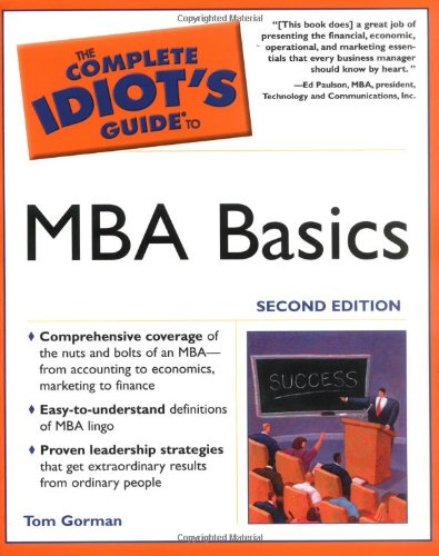 The complete idiot's guide to MBA basics Cover
