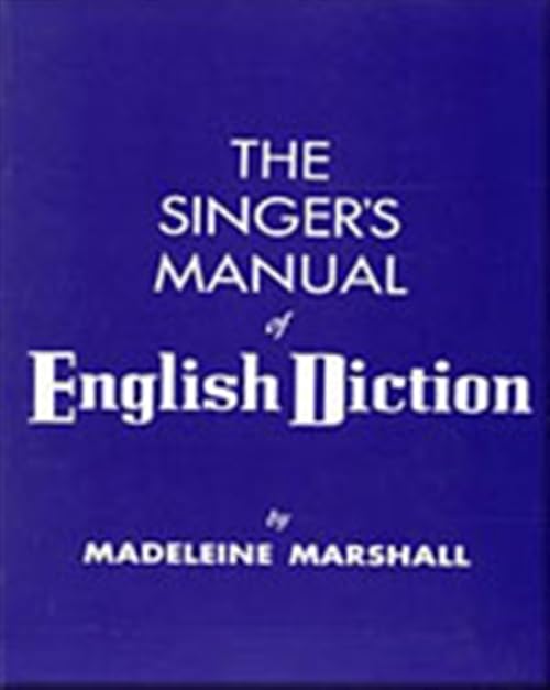 The Singer's Manual of English Diction Cover