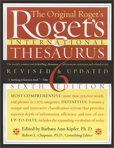 Roget's international thesaurus. Cover