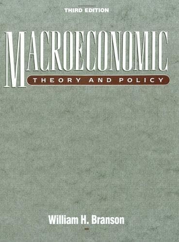 Macroeconomic theory and policy Cover