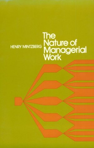 The nature of managerial work. Cover
