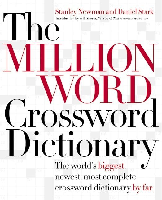The Million Word Crossword Dictionary Cover