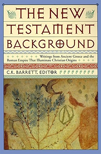The New Testament background Cover
