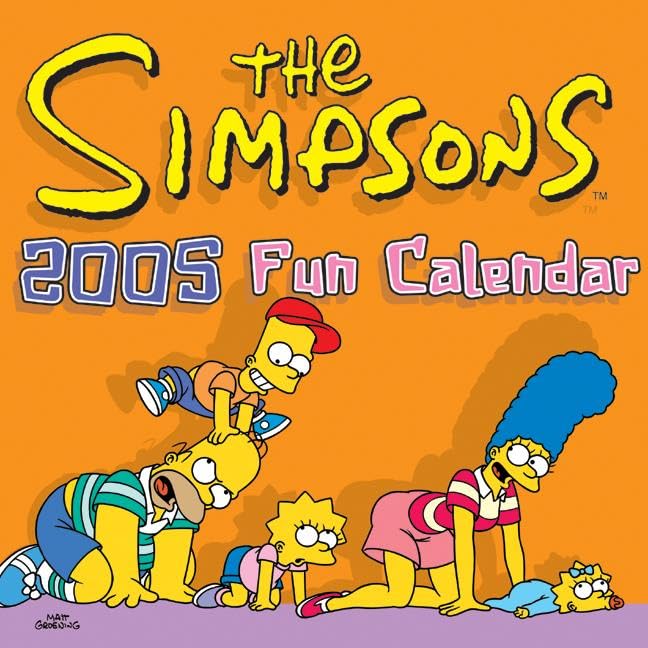 The Simpsons 2005 Fun Calendar Cover
