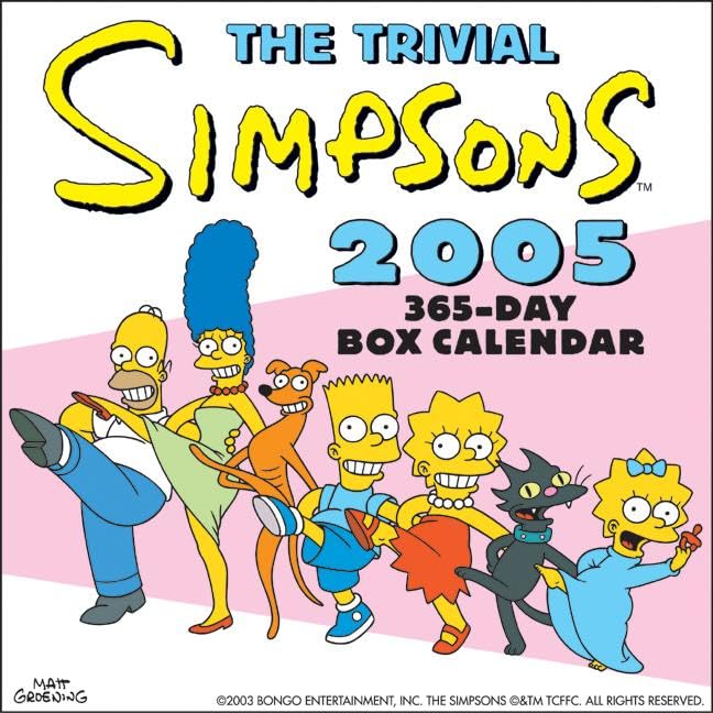 The Trivial Simpsons 2005 365-Day Box Calendar Cover