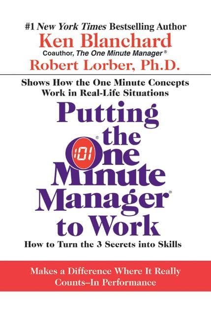 Putting the One Minute Manager to Work Cover