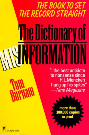Dictionary of misinformation Cover