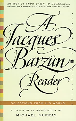 A Jacques Barzun reader Cover