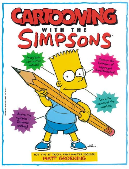 Matt Groening's cartooning with the Simpsons. Cover