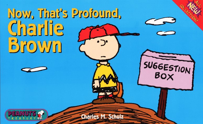 Now, That's Profound, Charlie Brown Cover