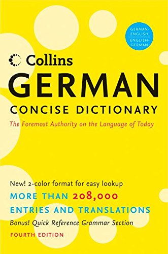 Collins German Concise Dictionary, 4e (HarperCollins Concise Dictionaries) Cover
