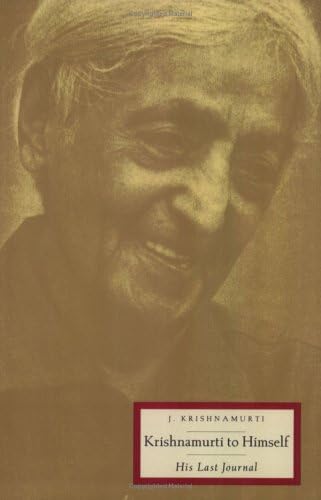 Krishnamurti to himself Cover