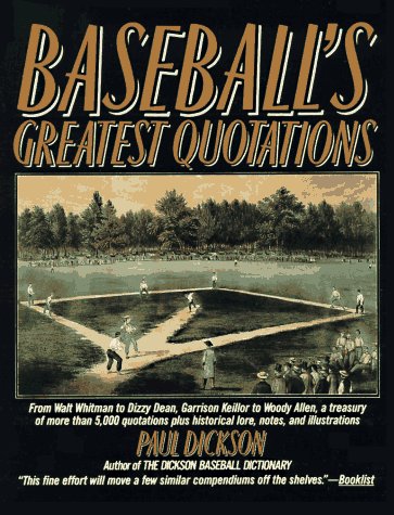 Baseball's greatest quotations Cover