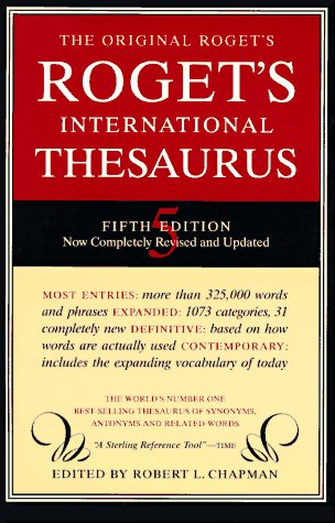 Roget's international thesaurus. Cover