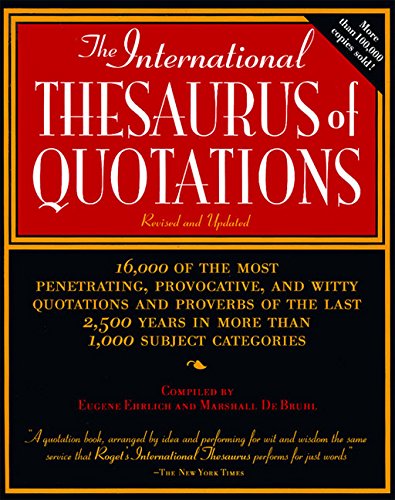 The international thesaurus of quotations Cover
