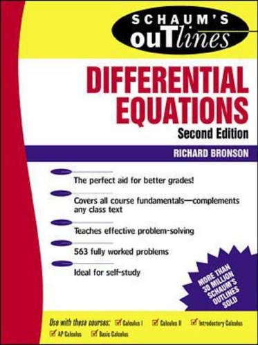 Schaum's outline of theory and problems of differential equations Cover
