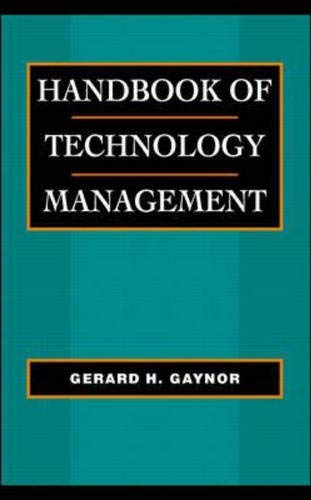 Handbook of technology management Cover
