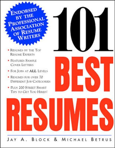 101 best resumes Cover