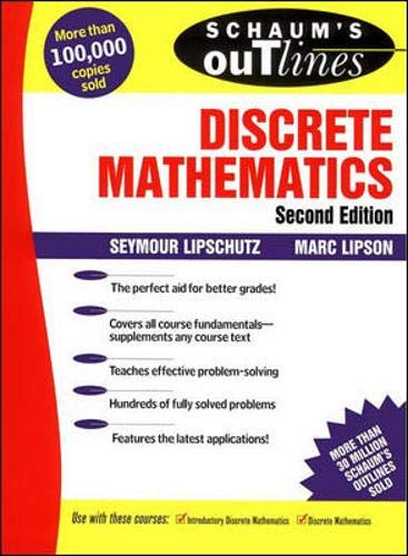 Schaum's outline of theory and problems of discrete mathematics Cover
