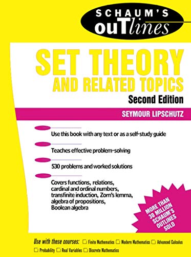 Schaum's outline of theory and problems of set theory and related topics Cover