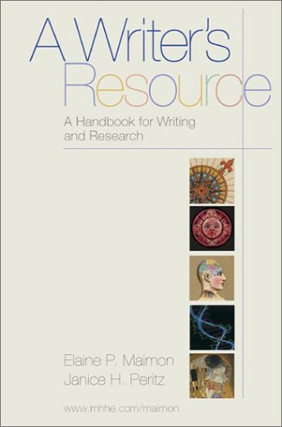 A writer's resource Cover