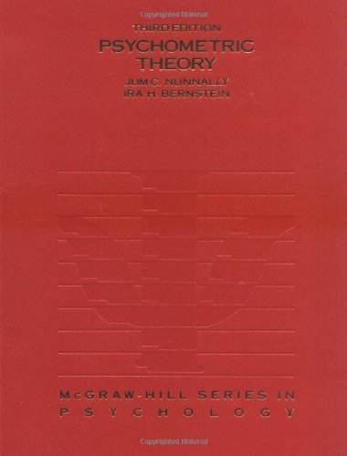 Psychometric theory Cover