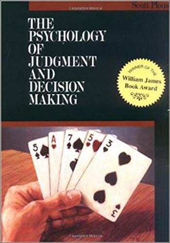 The psychology of judgment and decision making Cover