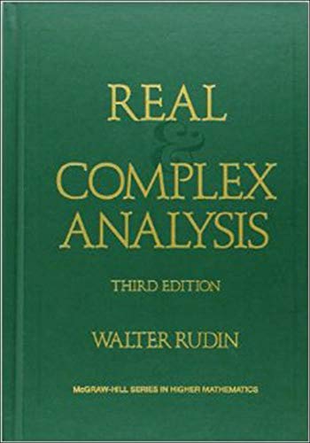Real and complex analysis Cover