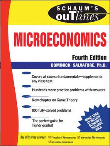 Schaum's outline of theory and problems of microeconomic theory Cover