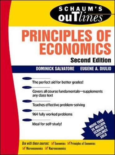 Schaum's outline of theory and problems of principles of economics Cover
