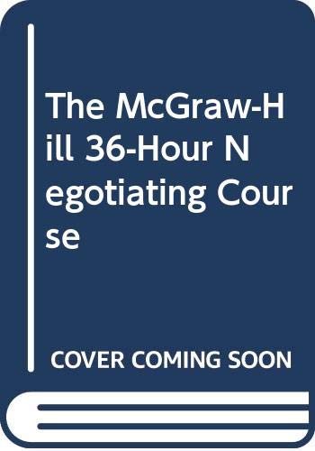 The McGraw-Hill 36-Hour Negotiating Course Cover