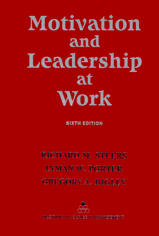 Motivation and leadership at work Cover