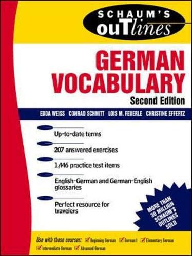 Schaum's outline of German vocabulary Cover