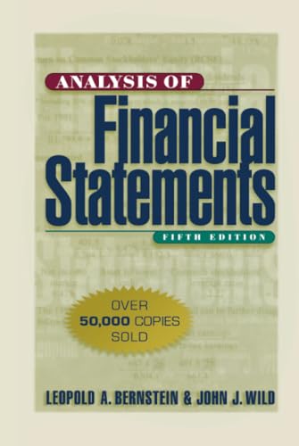 Analysis of financial statements Cover