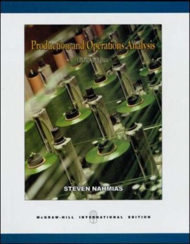 Production and Operations Analysis Cover