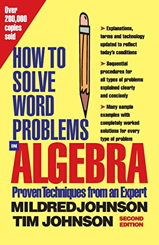 How to solve word problems in algebra Cover