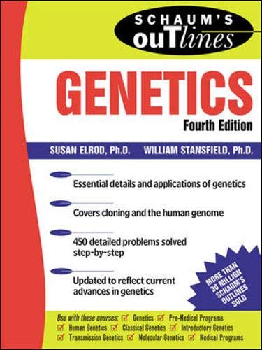 Schaum's outline of theory and problems of genetics Cover